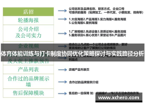 体育体能训练与打卡制度协同优化策略探讨与实践路径分析
